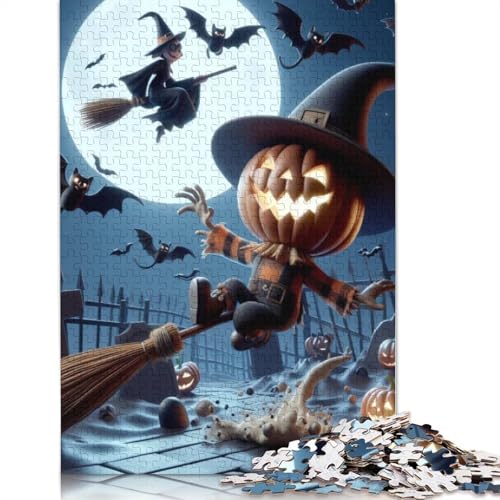 Teufelskürbis, 1000 Teile, Teufelskürbis, Geschenke für Erwachsene, Papierpuzzle, Lernspiele für Zuhause, DIY-Spielzeug, 1000 Teile (38 x 26 cm) von QASEYIPV