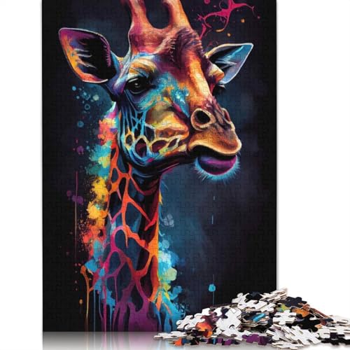 The Mellow Giraffe Puzzles für Erwachsene, 1000-teiliges Puzzle für Teenager, Lernspiel, Herausforderungsspielzeug, 1000 Stück (75 x 50 cm) von QASEYIPV