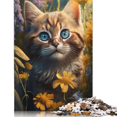 Tier- und Katzenpuzzle für Erwachsene und Jugendliche, 1000 Teile (38 x 26 cm) von QASEYIPV