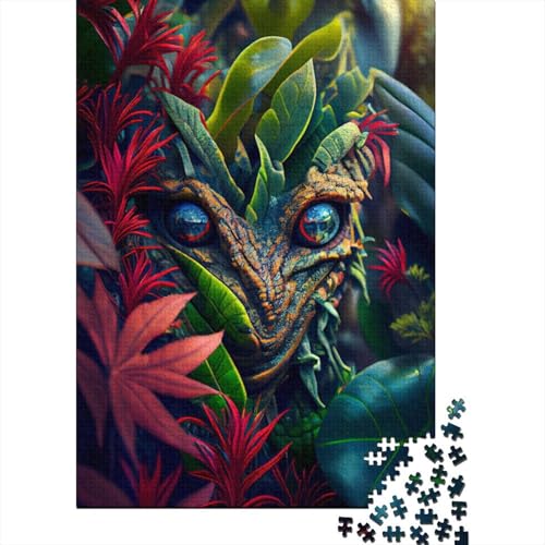 Versteckte Außerirdische Puzzle für Erwachsene, 1000 Teile Puzzle für Teenager, Lernspiel, Spielzeug, Weihnachtsgeschenke, 1000 Teile (75x50cm) von QASEYIPV