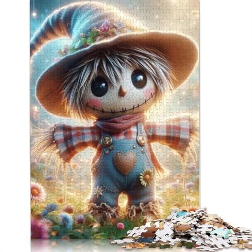 Vogelscheuchenpuzzle für Erwachsene, 1000 Teile, für Jugendliche, pädagogisches Spiel, 1000 Teile (38 x 26 cm) von QASEYIPV