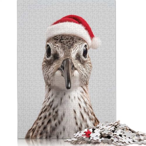 Weihnachts-Puzzle mit Vogelporträt und Sandpiper, schwierig, aus 100% recyceltem Karton, für Damen und Herren, Geschenke, 1000 Teile (75 x 50 cm) von QASEYIPV