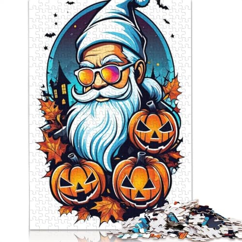 Weihnachtsmann-Kürbis-Puzzle für Erwachsene und Jugendliche, 1000 Teile, Papierpuzzle für Erwachsene, Puzzle für Jugendliche ab 12 Jahren, 1000 Teile (38 x 26 cm) von QASEYIPV