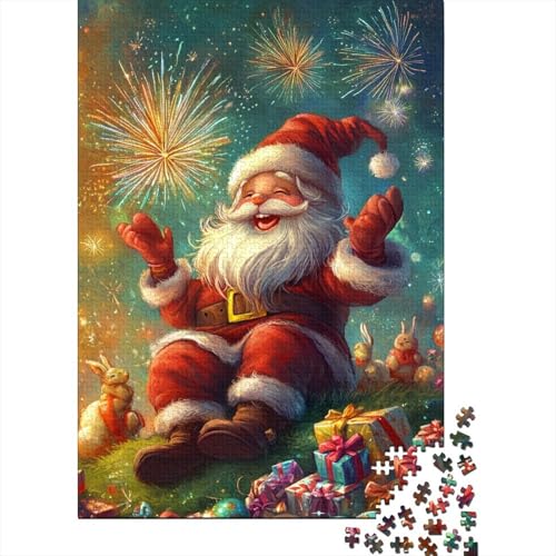 Weihnachtsmann-Puzzle, Premium-Puzzle aus 100% recyceltem Kartonpapier, rechteckig, für Jungen oder Mädchen, 1000 Teile (75 x 50 cm) von QASEYIPV