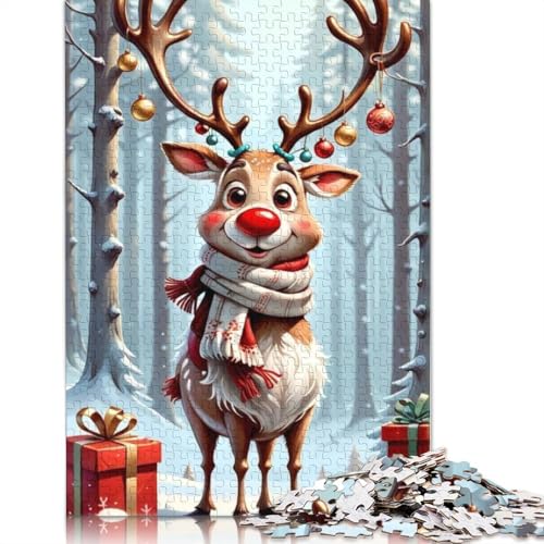 Weihnachtsmann Puzzle 1000 Teile für Erwachsene und Jugendliche ab 12 Jahren, Geschenke für Heiligabend, 1000 Teile (75x50cm) von QASEYIPV