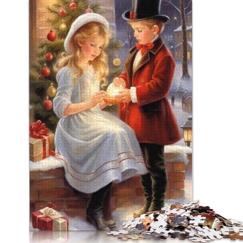 Weihnachtsmann Puzzle 1000 Teile für Erwachsene und Teenager, Papierpuzzle, Lernspiel, Herausforderung, Spielzeug, Geburtstagsgeschenke, 1000 Teile (38 x 26 cm) von QASEYIPV
