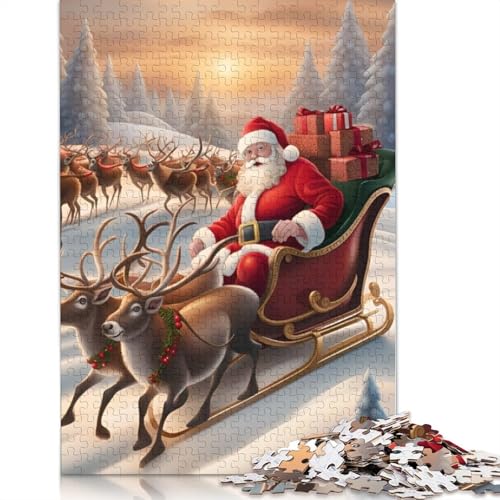 Weihnachtsmann-Puzzle für Erwachsene, 1000 Teile, für Halloween, ab 14 Jahren, 1000 Teile (75 x 50 cm) von QASEYIPV