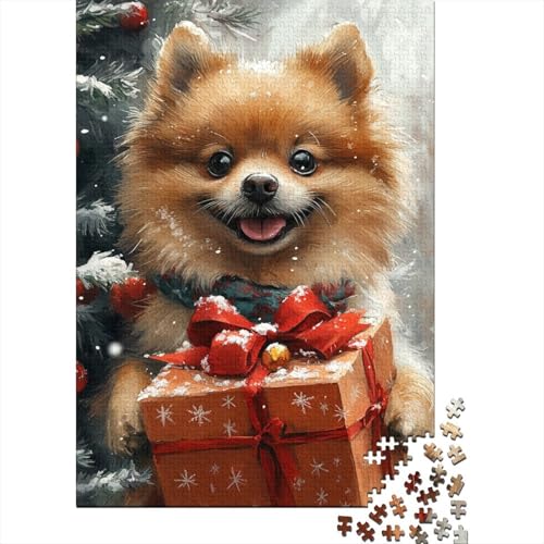 Weihnachtspuzzle Pommern 1000 Teile für Erwachsene Puzzle Lernspiele 1000 Teile (38 x 26 cm) von QASEYIPV
