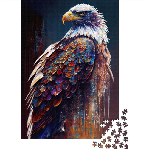 Weißkopfseeadler 1000 Teile Puzzle Erwachsene Teenager Halloween Geschenk für Teenager Männer Frauen 1000 Teile (38x26cm) von QASEYIPV