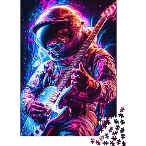 Weltraum-Musikpuzzle für Erwachsene, 1000 Teile, für Jugendliche, pädagogisches Spiel, Spielzeug, 1000 Teile (38 x 26 cm) von QASEYIPV