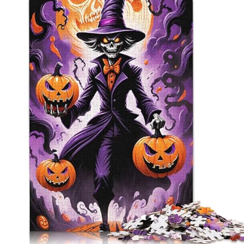 Witch 1000 Teile Halloween Witch Puzzle für Erwachsene, Halloween-Geschenkpapier für Erwachsene, Familienspaß und Spieleabend, 1000 Teile (38 x 26 cm) von QASEYIPV
