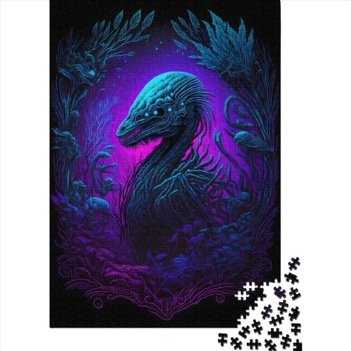 Xenobird Puzzle für Erwachsene, 1000 Teile, Halloween-Puzzle, 1000 Teile (38 x 26 cm) von QASEYIPV
