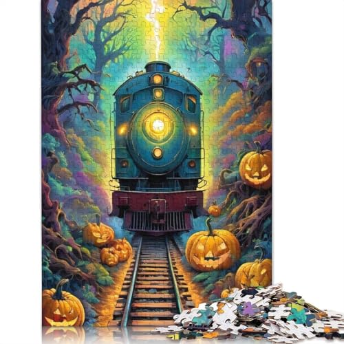 Zugpuzzle, 1000 Teile für Erwachsene, pädagogisches Spiel, Herausforderungsspielzeug, 1000 Teile (75 x 50 cm) von QASEYIPV