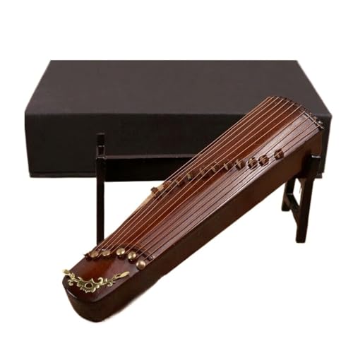 Guzheng Mini Instrument Model Ornamente Nachbildungen von Musikinstrumenten von QASKLBN