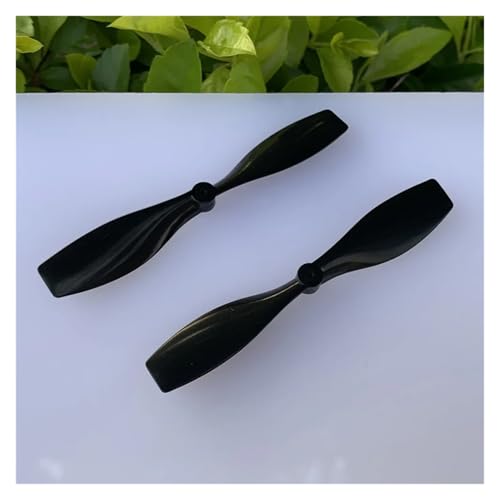 QASVOU 10/50/100 STÜCKE 75mm Propeller Starrflügelpropeller Kleine vierachsige Paddel Windblattlüfter Spielzeugzubehör Experimentierflugzeug(50PCS) von QASVOU
