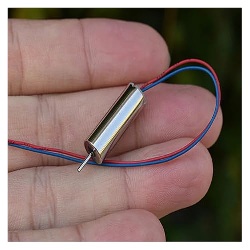 QASVOU 10/50/100 STÜCKE DC 3 V 3,7 V 49000 U/min Hochleistungs-Hochgeschwindigkeits-720-Kernloser Motor Mikro-Mehrachsen-Flugzeugmotor Flugmodell RC-Drohne 7 mm * 20 mm(50pcs,Type A (Black Back)) von QASVOU