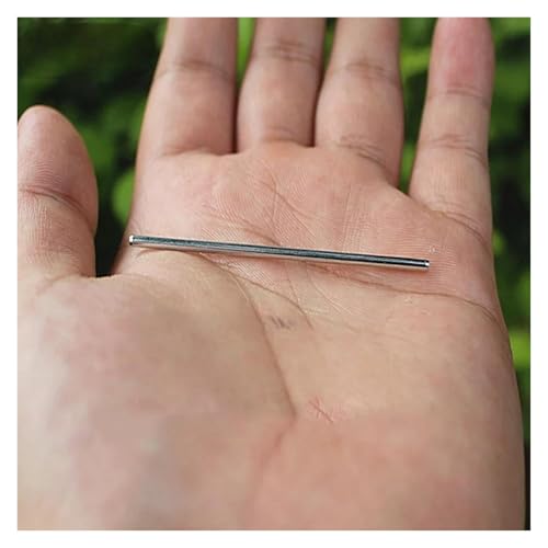 QASVOU 10/50/100 STÜCKE Eisenwelle Mini 2 MM Eisenwelle Spielzeugautoachse Antriebswellenhülse 60 80 100 130 mm Länge Spielzeugautoboot(100PCS,1) von QASVOU