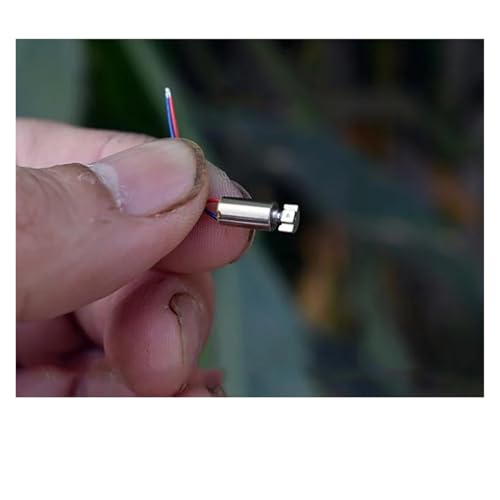 QASVOU 10/50/100 STÜCKE Mikrovibrationsmotor Mini 0408 Kernloser Vibrationsmotor mit Vibrationskopf aus Wolframstahl DC3V 3,7 V Große Kraft(50PCS,B Vibration Motor) von QASVOU