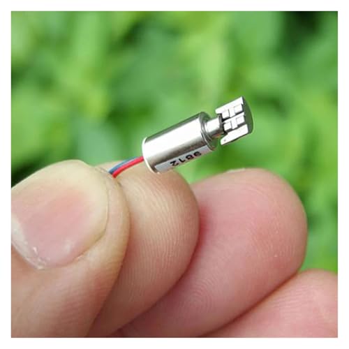 QASVOU 10/50/100 STÜCKE Mini 5-poliger kernloser Vibrationsmotor DC 3 V-6 V 3,7 V Micro Precision 4 * 8 mm for Mobile Handy-Vibratoren 4 x 8 mm Motorenteile(100PCS) von QASVOU