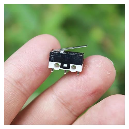 QASVOU 10/50/100 STÜCKE Mini-Endschalter Mikro-Fahrschalter Leiterplattenklemme 1A AC 125 V Druckschalter N/ON/C 3-polig Kleiner Druckschalter mit Schnappverschluss(100PCS) von QASVOU