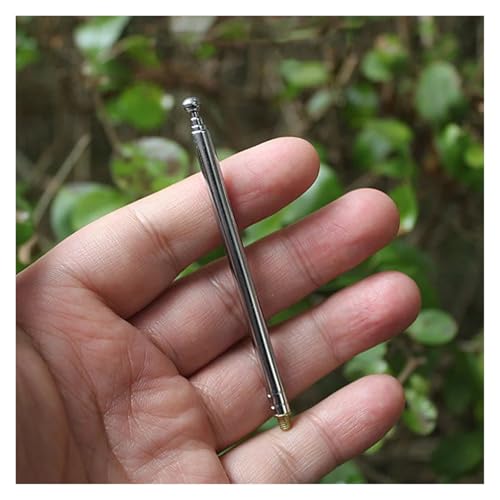 QASVOU 10/50/100 stücke Radio Teleskop Antenne 4 Abschnitte Elektrische Medium Fernbedienung Alarm Spielzeug Auto Luftfahrt Modell Antenne(50PCS) von QASVOU