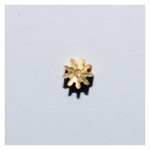 QASVOU 100 stücke 0,3 M Kupfer Getriebe 9 Zähne Metall Motor Spindel Zahnrad Dicke 3mm QASVOU 100 stücke 0,3 M Kupfer Getriebe 9 Zähne Metall Motor Spindel Zahnrad Dicke 3mm von QASVOU
