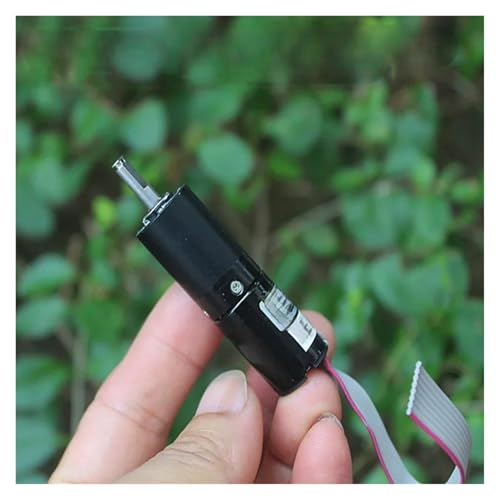 QASVOU 3/5/10 STÜCKE Mini 16mm bürstenloser Planetengetriebemotor 3-stufiger Planetengetriebemotor DC 5V-6V 50RPM Kugellager bürstenloser Reduziermotor(10pcs) von QASVOU