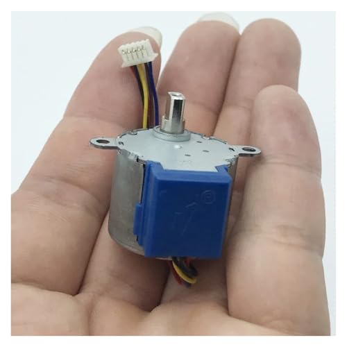 QASVOU 3/5/10 STÜCKE Mini 24mm Schrittmotor DC 5V 4-Phasen 5-Draht Schrittmotor Lange Welle Kleine Verzögerung Schrittmotor Getriebe mit Draht(5pcs) von QASVOU