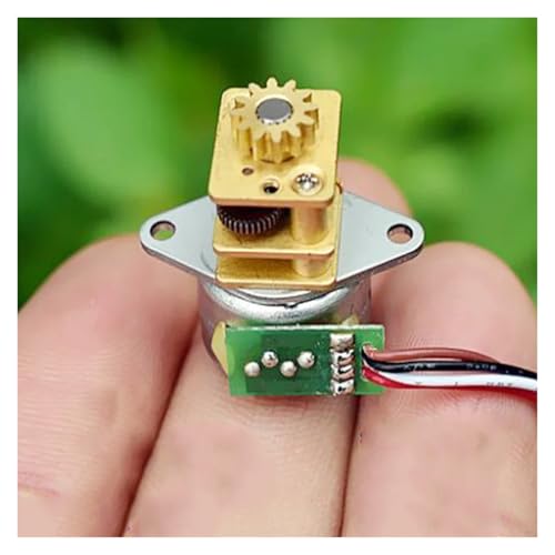 QASVOU 3/5/10 STÜCKE Präzisions-Schrittmotor 1:51 Metallgetriebe Zahnrad DC5-12V 6V 31 Ohm 18 Grad Getriebemotor Monitor Intelligente Steuerung(10pcs) von QASVOU