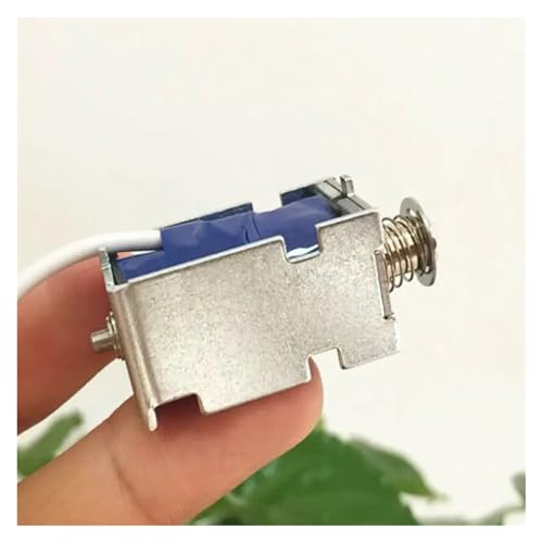 QASVOU 3/5/10 STÜCKE Push-Typ DC Magnetsolenoid 12 V Direktelektromagnet Rahmen Micro Mini Elektromagnet Hotel Türschloss Hub 6 mm(3pcs) von QASVOU