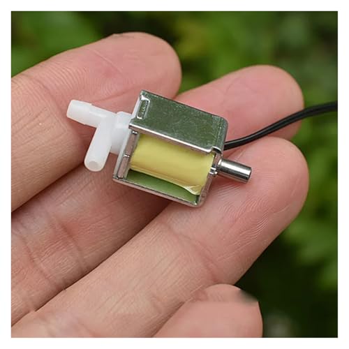 QASVOU 3/5/10 Stück 2-Positionen-3-Wege-Mikromagnetventil DC 5 V 6 V 1,5 W Mini 10 mm Elektromagnetisches Ventil Elektrisch gesteuerter Luftventilschalter(5pcs) von QASVOU
