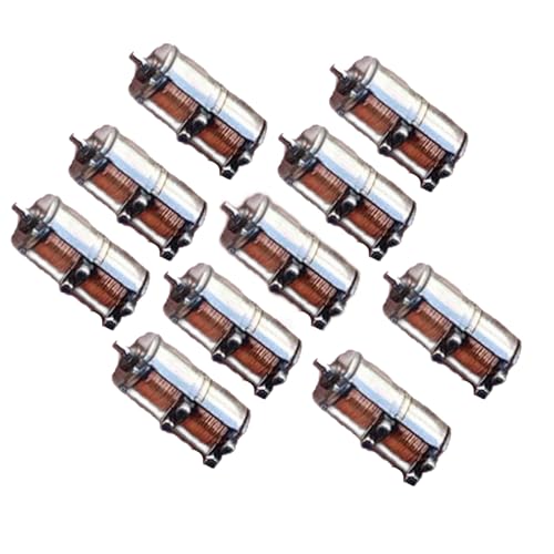 QASVOU 3/5/10 Stück Mikroschrittmotor DC 5 V Ultra-Mini-Elektro 2-Phasen 4-Draht 4,5 MM 4,9 MM Präzisions-Schrittmotor 4,5 mm * 8,6 mm(10PCS,A Type diameter4.5MM) von QASVOU