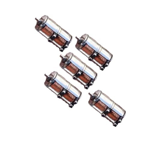 QASVOU 3/5/10 Stück Mikroschrittmotor DC 5 V Ultra-Mini-Elektro 2-Phasen 4-Draht 4,5 MM 4,9 MM Präzisions-Schrittmotor 4,5 mm * 8,6 mm(5PCS,A Type diameter4.5MM) von QASVOU