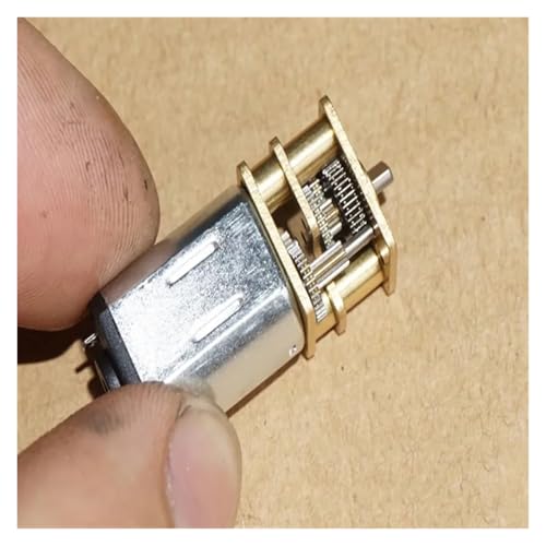 QASVOU 3/5/10 Stück Präzisions-N20-Getriebemotor DC 3 V-5 V 3,7 V 130 U/min Mini-Mikrogetriebemotoren Radgetriebe Flugzeuglandespielzeug Gerade Welle(3pcs) von QASVOU