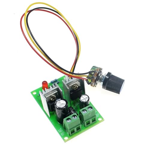 QASVOU 3/5/10PCS Motordrehzahlregelung PWM-Motordrehzahlregler Schalter Elektrischer 3A-Gouverneur-Antriebsmodul 100W Regler 12V 24V 36V(10PCS) von QASVOU