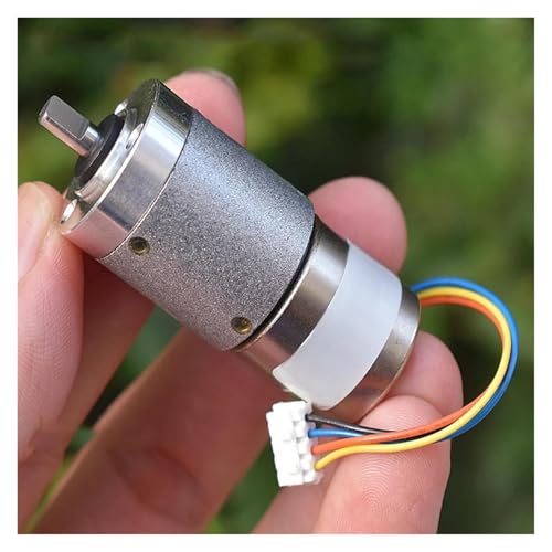 QASVOU Mikro-Planetengetriebemotor, 22 mm, Vollmetallgetriebe, Getriebemotor, hohes Drehmoment, 2-Phasen-4-Draht-Präzisions-Schrittmotor, 1:45,2 von QASVOU