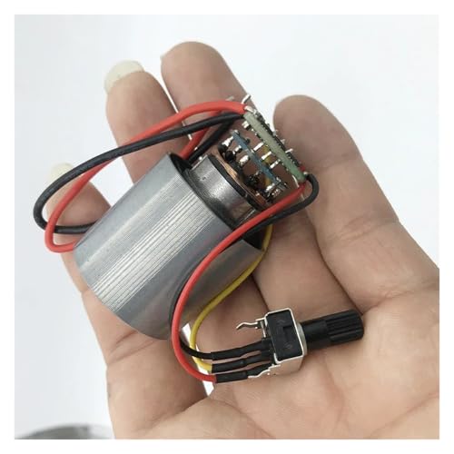 QASVOU Mini-Bürstenloser Motor DC7V 12V 24V 3,5A 75W 100000RPM Hochgeschwindigkeits-CNC-Aluminiumlegierung-Laufrad-Impeller Stufenlose Geschwindigkeitsregelung(DC 7V-24V Motor) von QASVOU