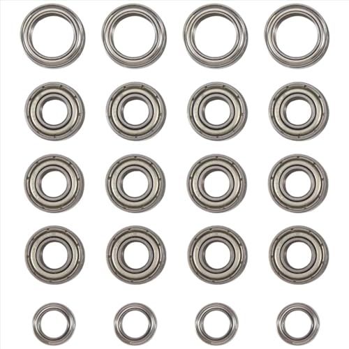 Für TT01 TT01D TT01E TT01R DF02 1/10 20-teiliges Kugellagerset RC-Auto-Upgrade-Teile Fernbedienung Auto-Ersatzzubehör RC Auto Kugellager kit Für TT01 TT01D TT01E TT01R DF02 1/10 20-teiliges Kugellagerset RC-Auto-Upgrade-Teile Fernbedienung Auto-Ersatzzubehör RC Auto Kugellager kit von QAWRYV