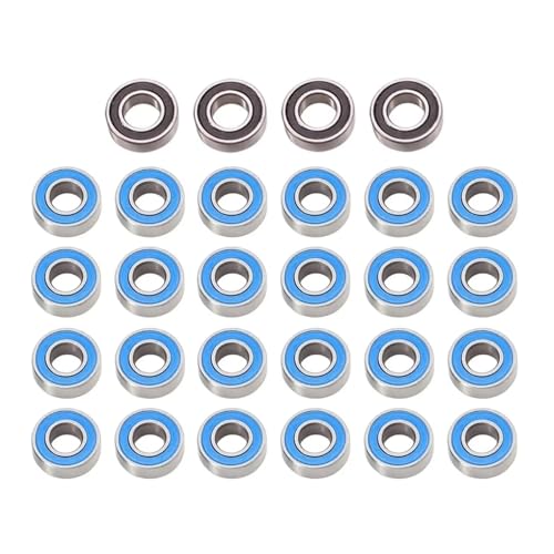Für Tamiya Grand Knight Für King Für Hauler 1/14 30 Stücke Sealed Bearing Kit LKW Traktor Anhänger Semi Upgrade Teile RC Auto Kugellager kit von QAWRYV