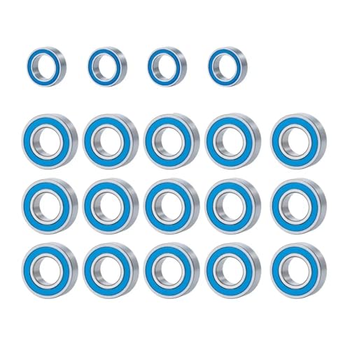 Für Traxxas Für Slash Für Stampede Für Rustler Für Bandit 2WD 1/10 10 Pcs Lager 5X11x4mm Kit RC Auto Ersatzteile Upgrade Zubehör RC Auto Kugellager kit(19Pcs) von QAWRYV