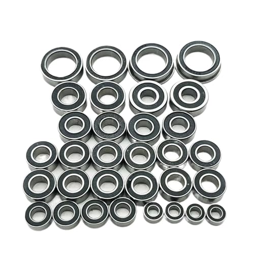 Für Vaterra Twin Hammers 1/10 32-teiliges Vorgefettetes Schwarzes Gummiertes Komplettlager-Kit Aus Chromstahl Upgrade Für RC-Autoteile RC Auto Kugellager kit Für Vaterra Twin Hammers 1/10 32-teiliges Vorgefettetes Schwarzes Gummiertes Komplettlager-Kit Aus Chromstahl Upgrade Für RC-Autoteile RC Auto Kugellager kit von QAWRYV