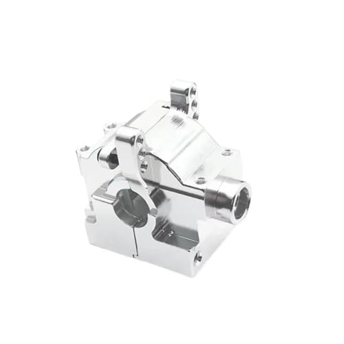 QAWRYV Für JLB Für Cheetah 4WD Metallgetriebegehäuse Abdeckung RC Trucks Kettenfahrzeuge Teile Und Zubehör Upgrades Ersatzteile Verwendung RC Autoteile(Silver) von QAWRYV