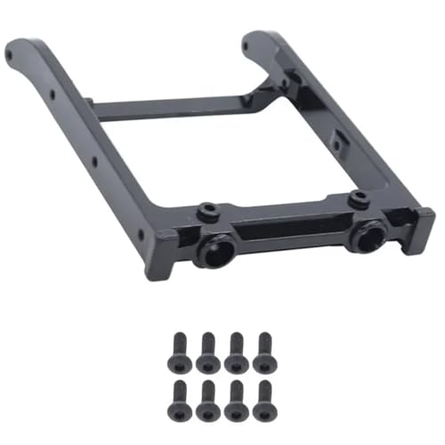 QAWRYV Für MN G500 MN86 MN86S MN86K MN86KS Für MN128 1/12 Metall Front Stoßstange Montieren Querträger RC Crawler Auto Teile Und Zubehör Ersatz RC Autoteile(Black) von QAWRYV