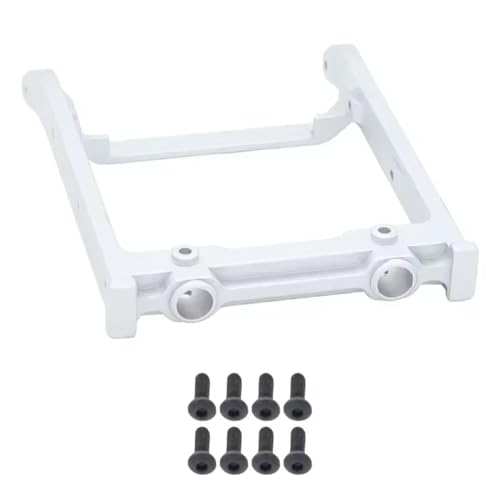 QAWRYV Für MN G500 MN86 MN86S MN86K MN86KS Für MN128 1/12 Metall Front Stoßstange Montieren Querträger RC Crawler Auto Teile Und Zubehör Ersatz RC Autoteile(Silver) von QAWRYV