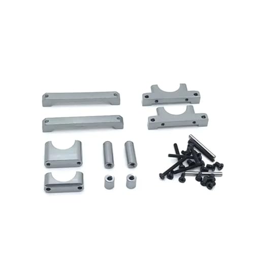 QAWRYV Für WLtoys A949 A959 A969 A979 K929 1/18 Metall Für Chassis RC Auto Kettenfahrzeuge Teile Zubehör Upgrades Und Ersatzteile RC Autoteile(Gray) von QAWRYV