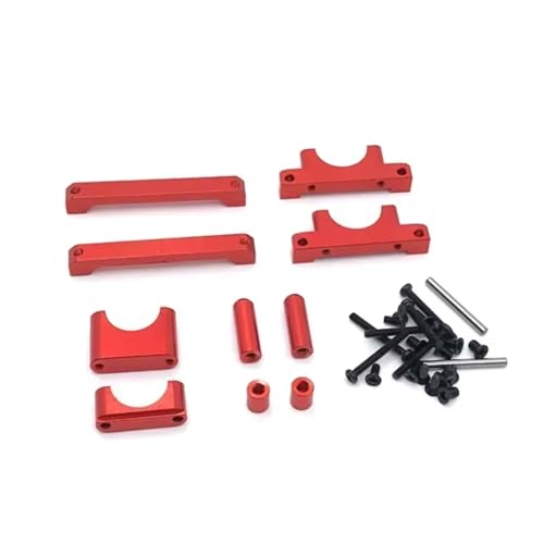 QAWRYV Für WLtoys A949 A959 A969 A979 K929 1/18 Metall Für Chassis RC Auto Kettenfahrzeuge Teile Zubehör Upgrades Und Ersatzteile RC Autoteile(Red) von QAWRYV