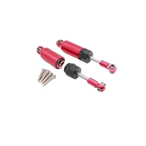 QAWRYV Für WLtoys A959-B A949 A959 A969 A979 1/18 Metallstoßdämpfer RC Auto Kettenfahrzeuge Teile Zubehör Upgrades Und Ersatzteile RC Autoteile(Red) von QAWRYV
