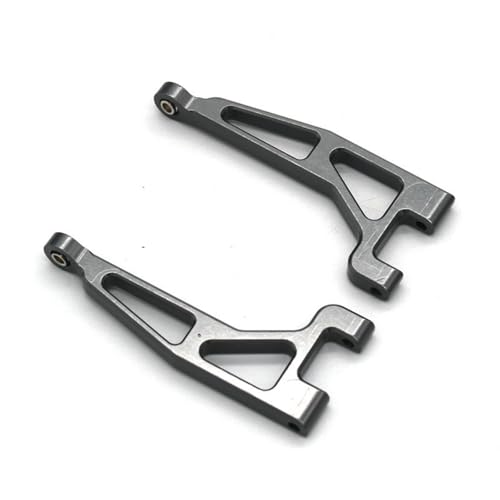 QAWRYV RC Upgrade Zubehör Für Hyper Go Für MJX 16207 H16PL 1/16 Modell RC Auto Metall Upgrade Teile Ersatz Metall Hinten Oberen Schwinge Dekoration RC Auto Zubehör(Gray) von QAWRYV