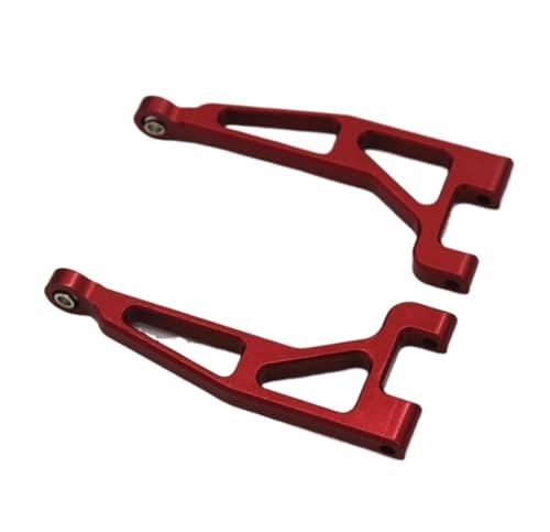 QAWRYV RC Upgrade Zubehör Für Hyper Go Für MJX 16207 H16PL 1/16 Modell RC Auto Metall Upgrade Teile Ersatz Metall Hinten Oberen Schwinge Dekoration RC Auto Zubehör(Red) von QAWRYV