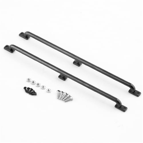 QAWRYV RC Upgrade Zubehör Für SCX10 Für TRX4 D90 1/10 RC Crawler Auto Upgrade Teile 1/10 Universal Simulation Metall Geländer Handlauf Bar Auto Shell Querlatte Dekoration(135MM) von QAWRYV